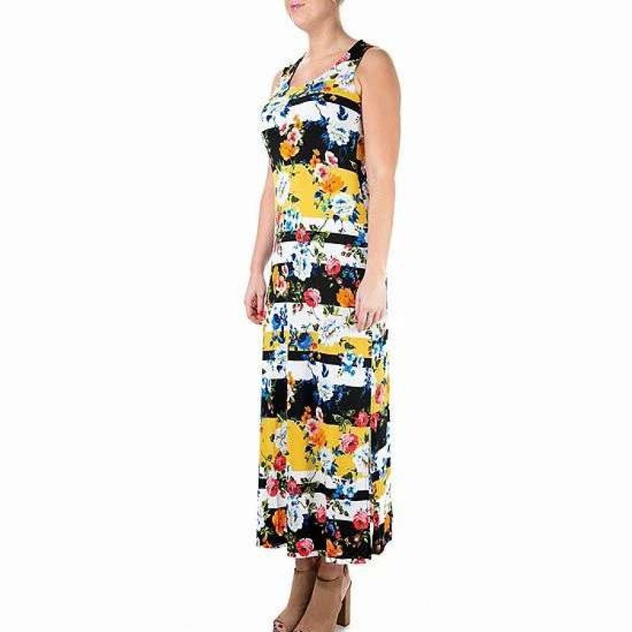 Womens * | Women'S Nina Leonard Print Maxi Dress