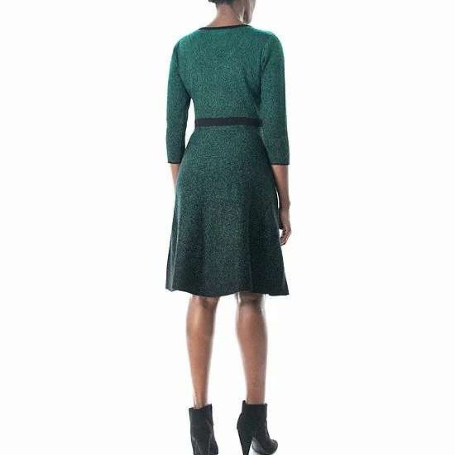 Womens * | Women'S Nina Leonard Ombre Sweater Dress