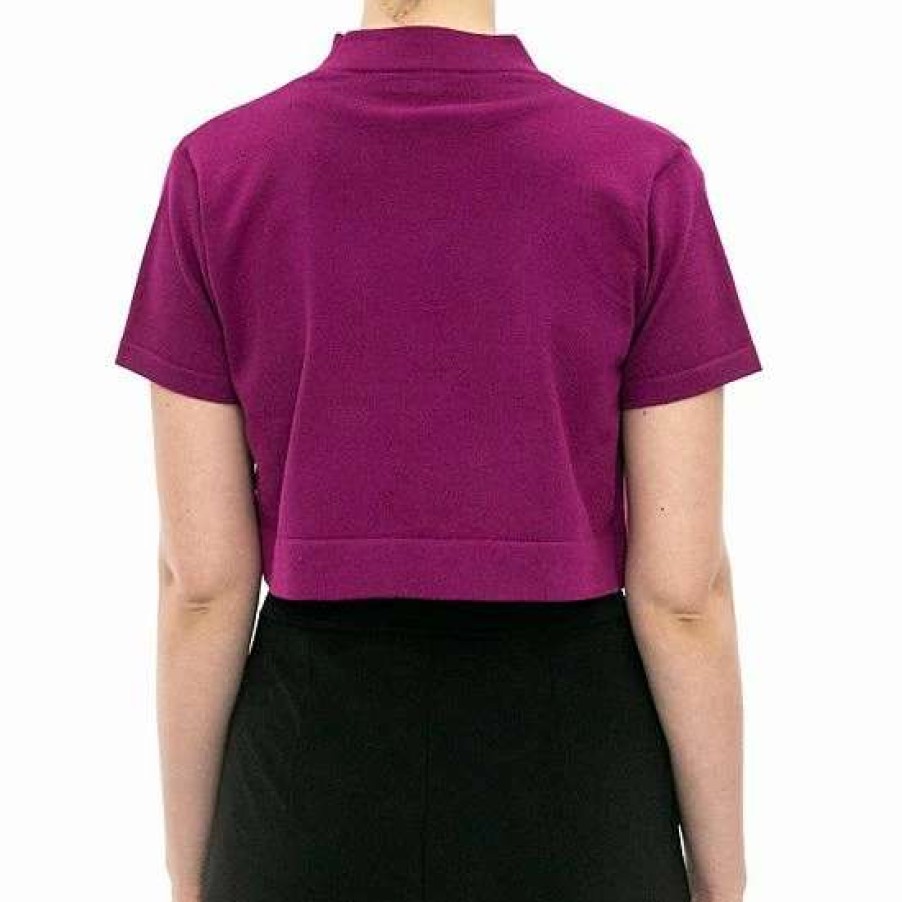 Womens * | Women'S Nina Leonard Open-Front Crop Bolero