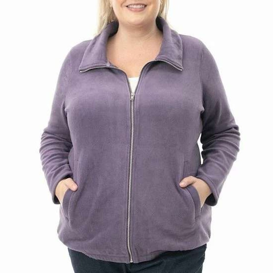 Womens * | Plus Size Nina Leonard Sherpa Jacket