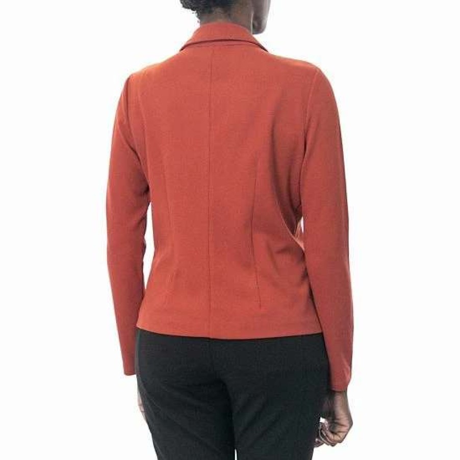 Womens * | Women'S Nina Leonard Single Button Cropped Blazer