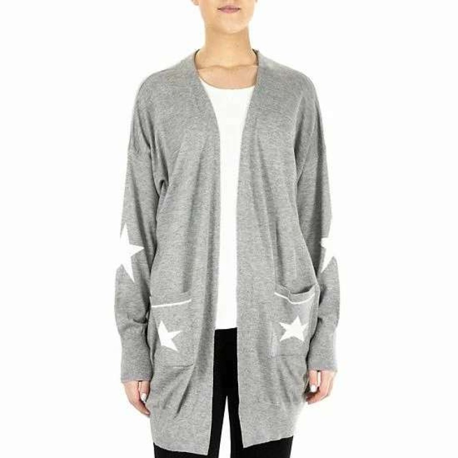 Womens * | Women'S Nina Leonard Star Long Cardigan