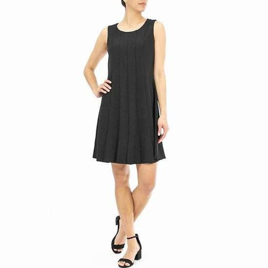 Womens * | Women'S Nina Leonard Pleated Sheath Dress