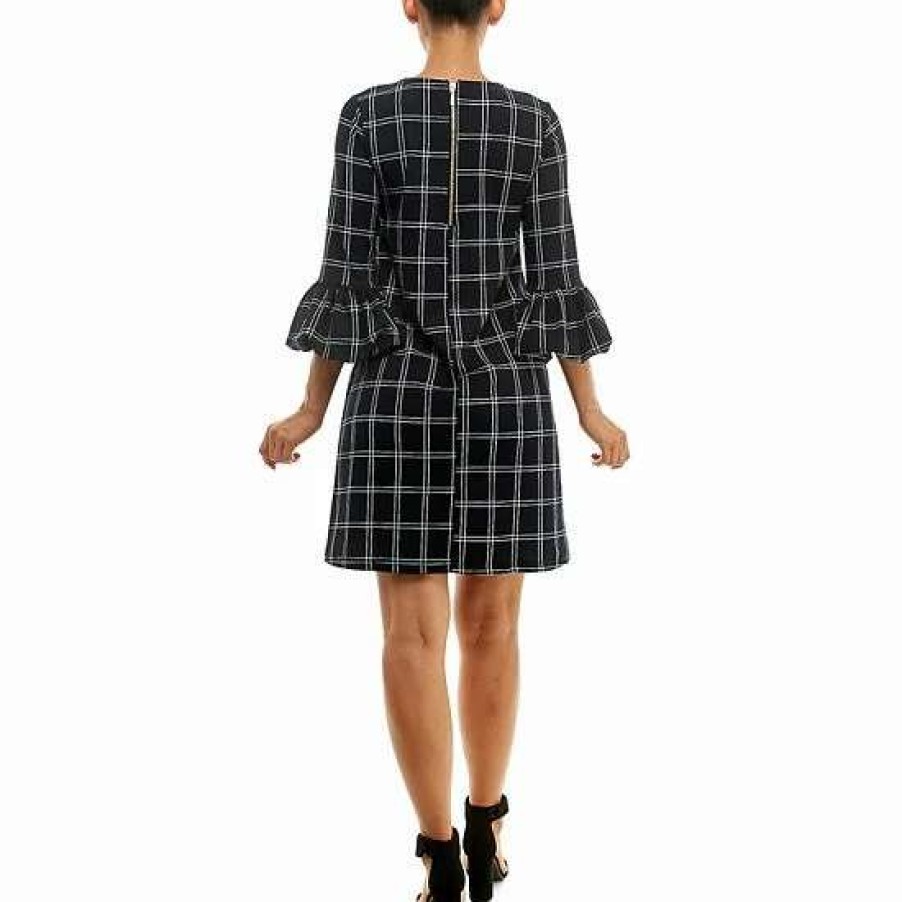 Womens * | Women'S Nina Leonard Crepe Balloon Sleeve Dress