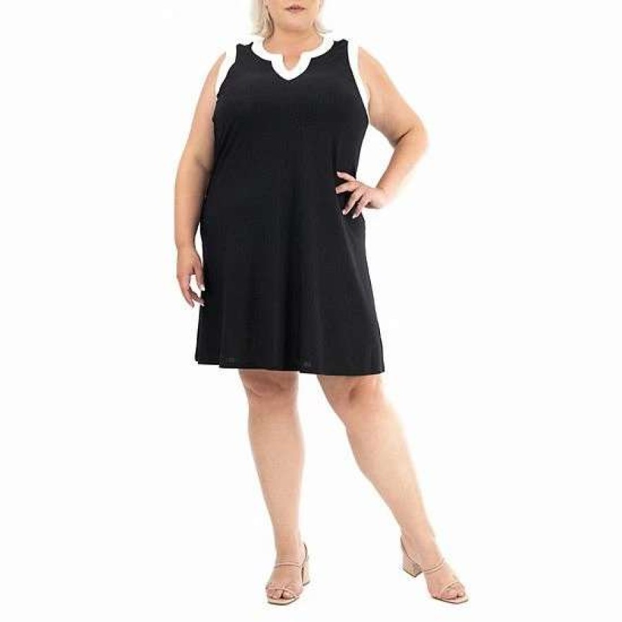 Womens * | Plus Size Nina Leonard Sleeveless Dress