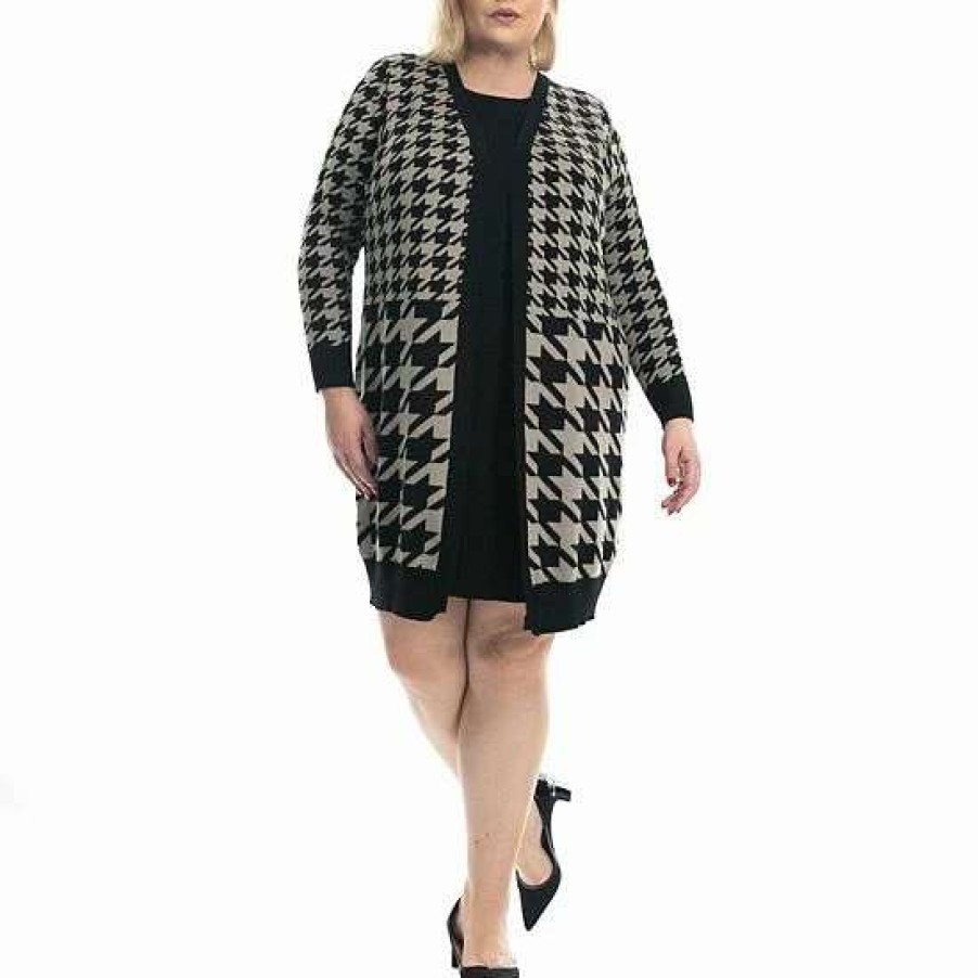 Womens * | Plus Size Nina Leonard Sweater Dress