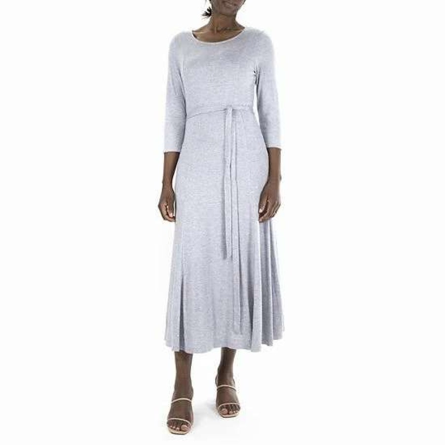 Womens * | Women'S Nina Leonard Sylvia Pleated Midi Dress