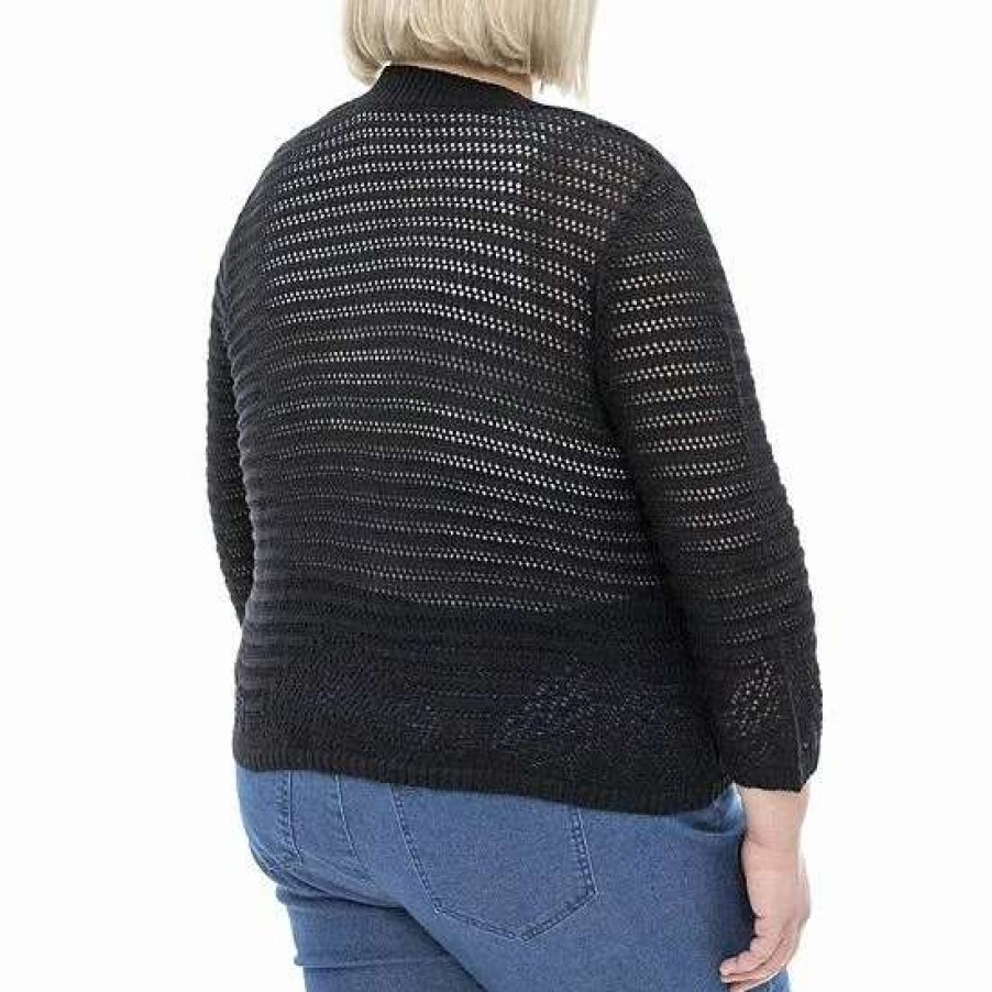 Womens * | Plus Size Nina Leonard Crochet Bolero