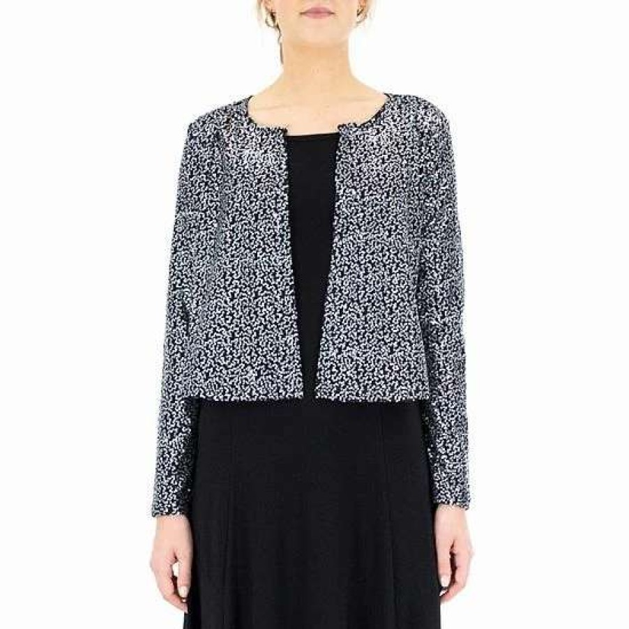 Womens * | Women'S Nina Leonard Sequin Bolero