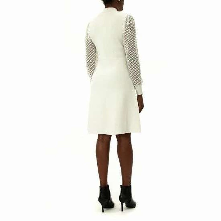 Womens * | Women'S Nina Leonard Fit & Flare Sweater Dress