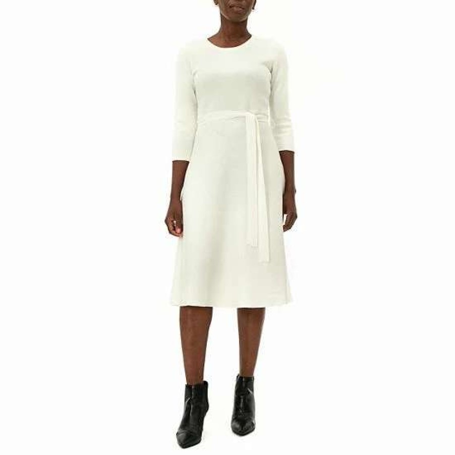 Womens * | Women'S Nina Leonard Midi Sweater Dress