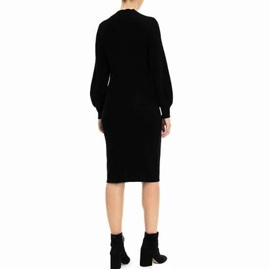 Womens * | Women'S Nina Leonard Keyhole Sweater Dress