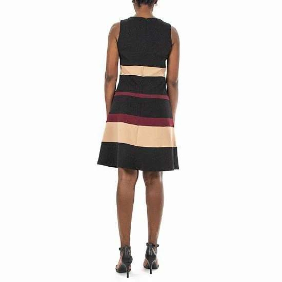 Womens * | Women'S Nina Leonard Colorblock Sheath Dress