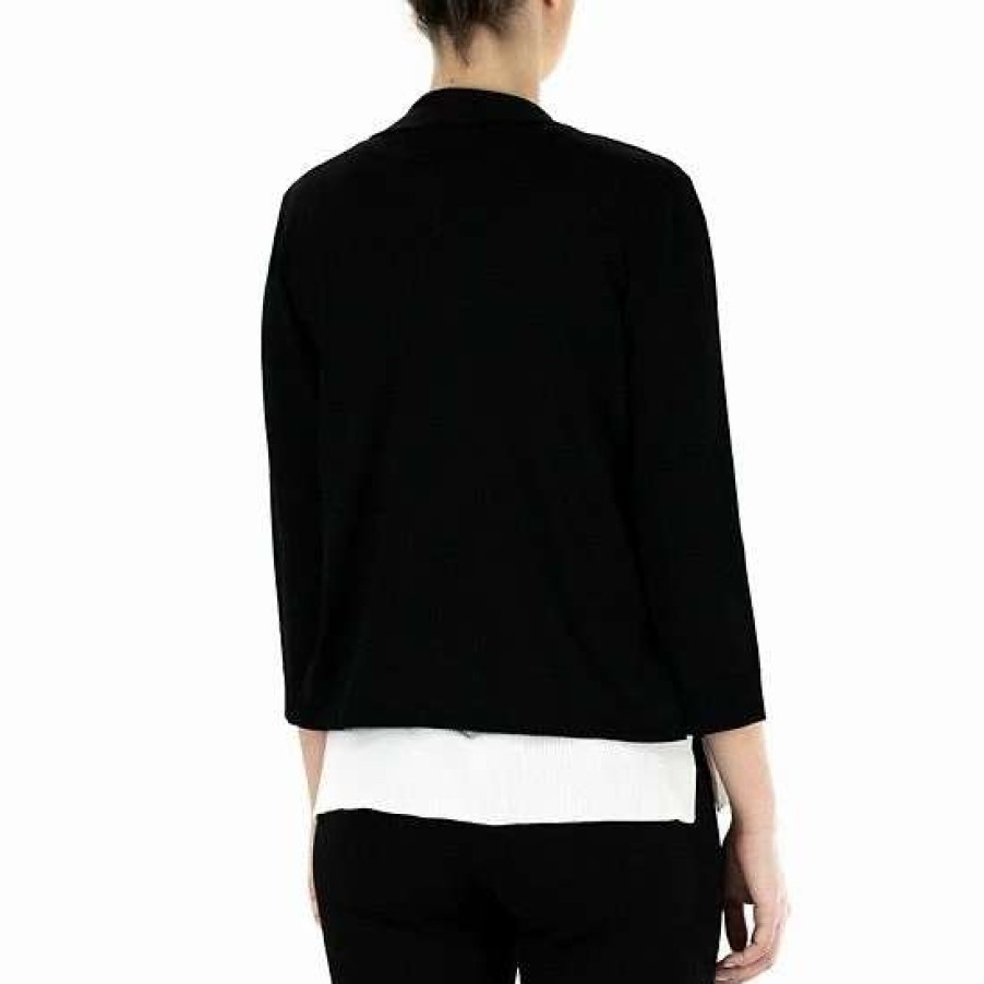 Womens * | Women'S Nina Leonard Classic Open-Front Bolero Cardigan