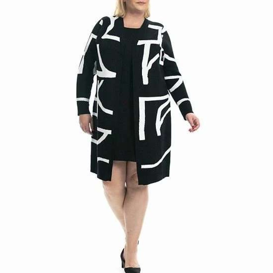 Womens * | Plus Size Nina Leonard Sweater Dress