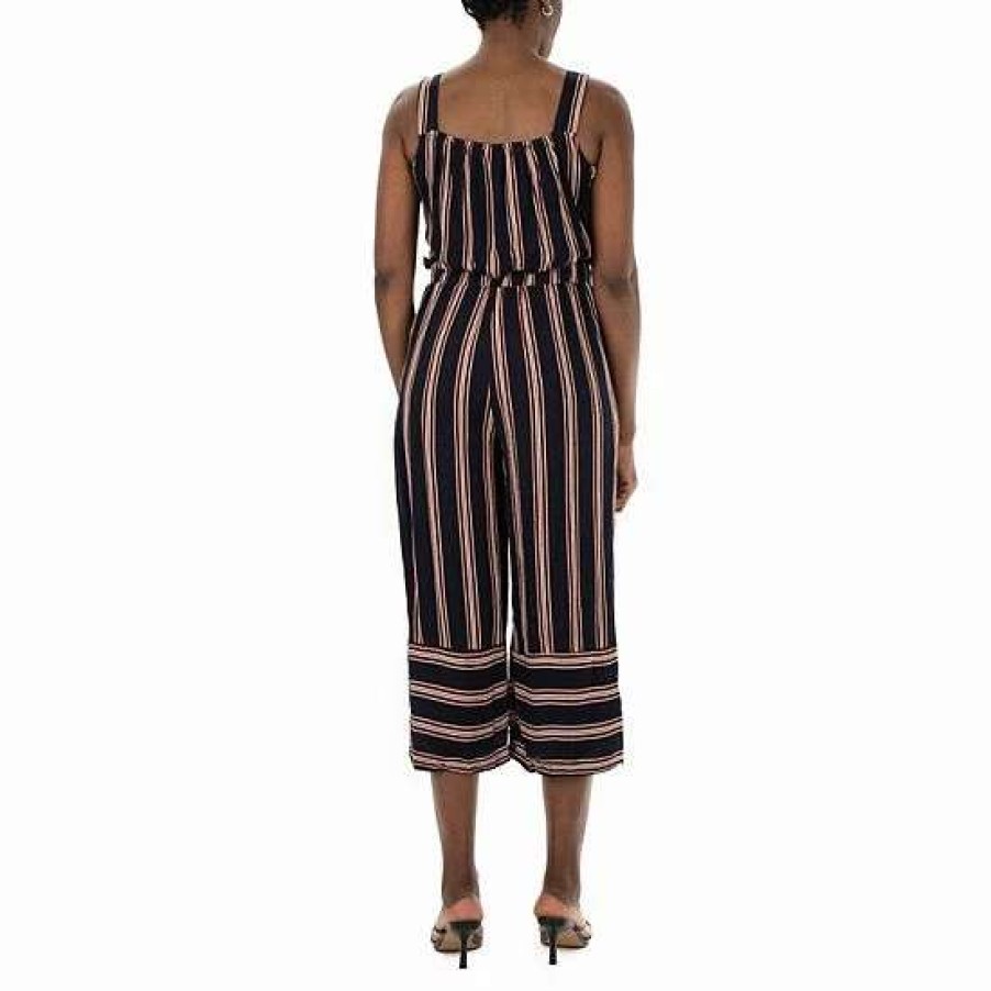 Womens * | Women'S Nina Leonard Print Wide-Leg Crop Jumpsuit