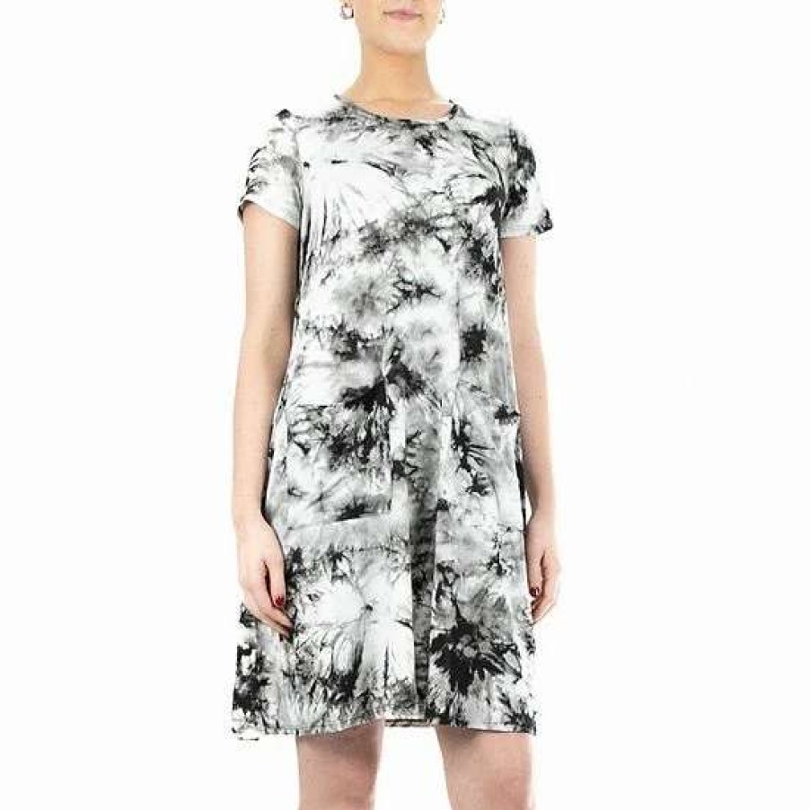 Womens * | Women'S Nina Leonard Print T-Shirt Dress