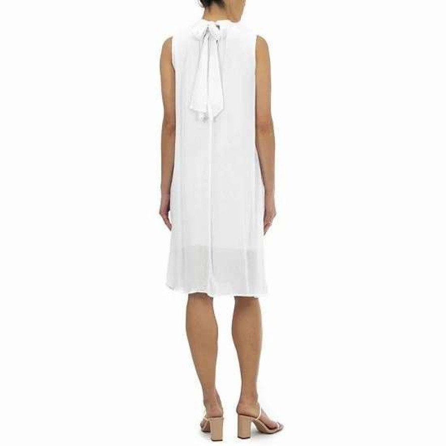 Womens * | Women'S Nina Leonard Pleated Shift Dress Dragon Fruit